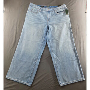 NEW Wild Fable Women's Low-Rise Baggy Jeans Blue Denim Size 17 Length 31 - NWT